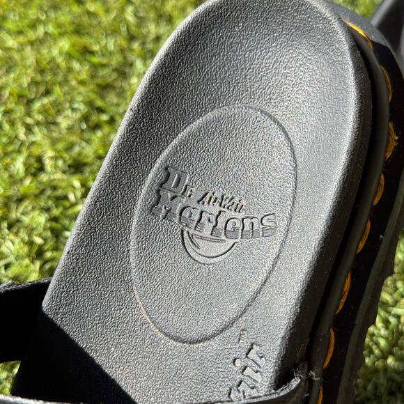 Dr. Martens Size 6 Blaire Flower Buckle Slide Sandals - Picture 3 of 7